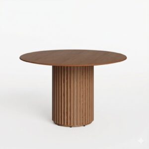 MESA LIVING 1.35 TOPE LAMINADO MADERA REDONDO