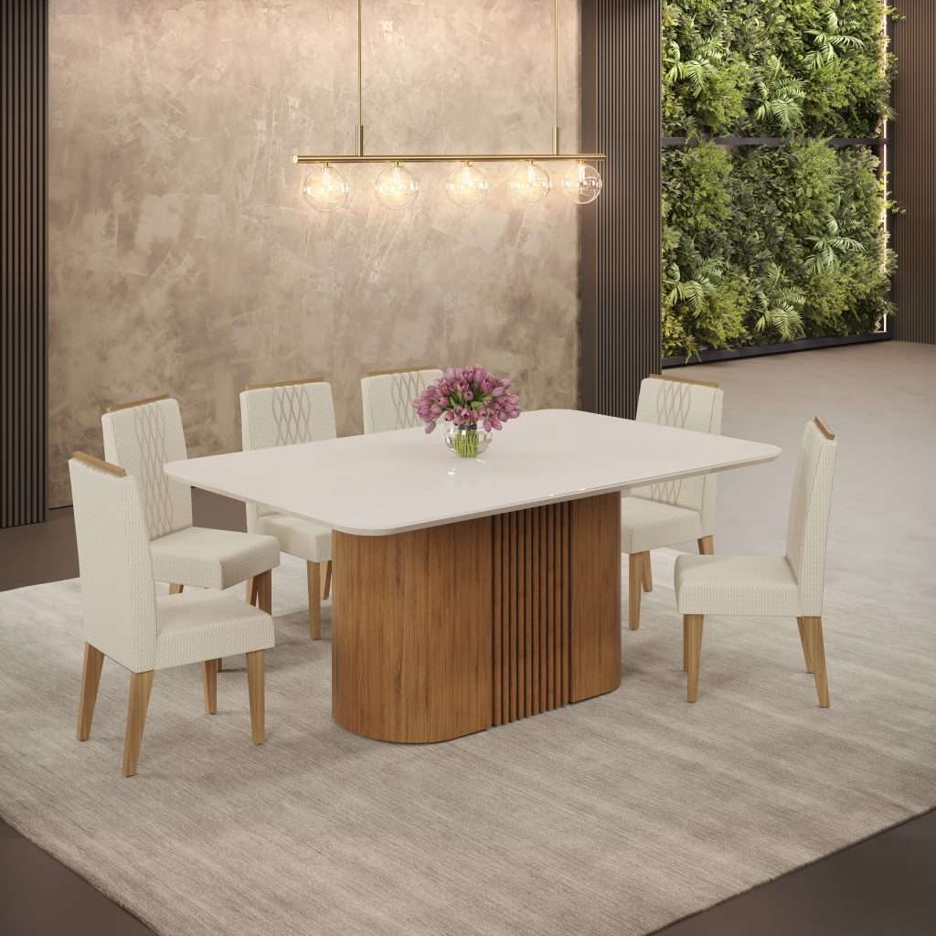 MES MUNIQUE 1700X900X30 FREIJO/ OFF WHITE