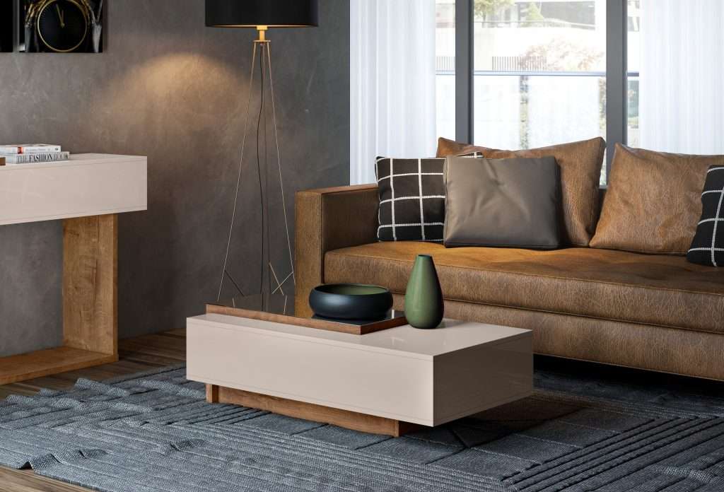 MESA DE CENTRO MILAO PEARL OFF WHITE/ JEQUITIBA