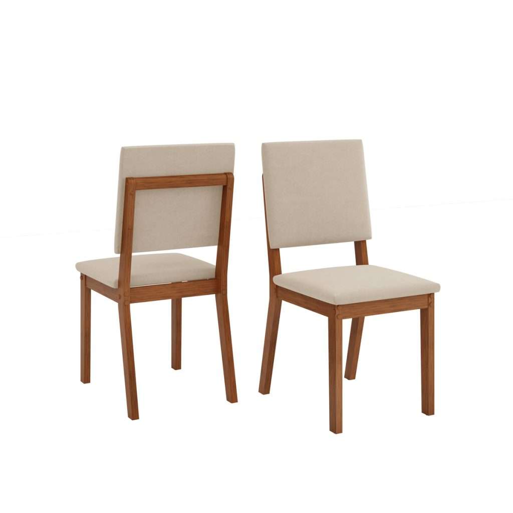 SILLA TALIA FREIJO/ VELUDO CREME