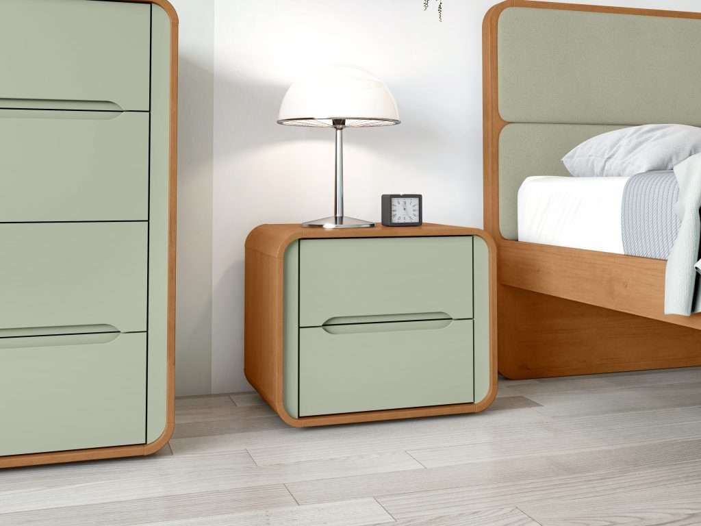 MESA DE NOCHE LOOP 2024-AMENDOA CLEAN / VERDE