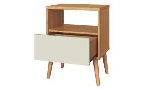 MESA DE NOCHE C/01 CAJON FREIJO/ OFF WHITE