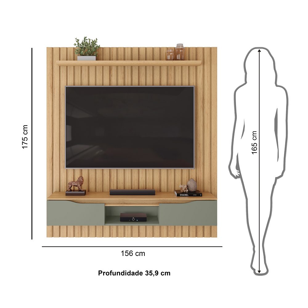PANEL ISAC 160 FREIJO/OFF WHITE - Imagen 2