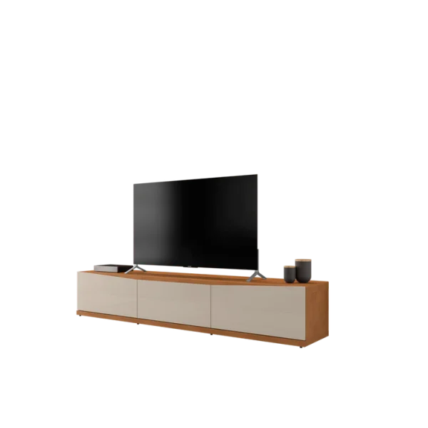 RACK EROS 180CM TV CEDAR / OFF WHITE HIGH GLOSS