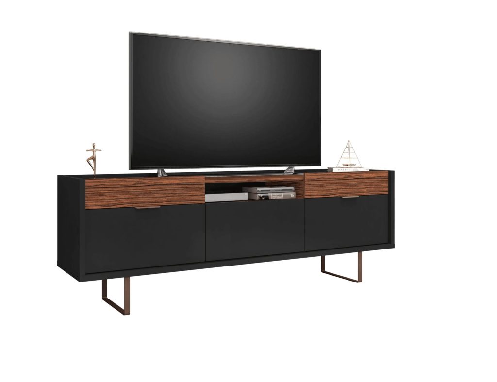 CENTRO ENT RACK BERLIM BLACK/ DAKOTA