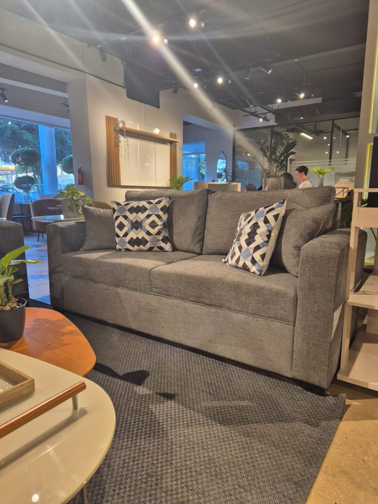 MUEBLE BRUSELAS  2 PUESTO GRIS OSCURO