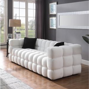 SOFA T001-3 PLAZAS PELUCHE GRIS