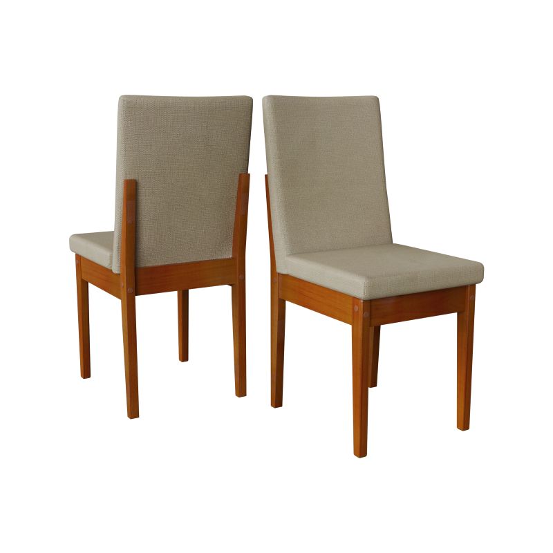 JUEGO DE COMEDOR CALIFORNIA 1.70 CARAMELO CON SILLA DAKOTA (6 PUESTOS) - Imagen 2