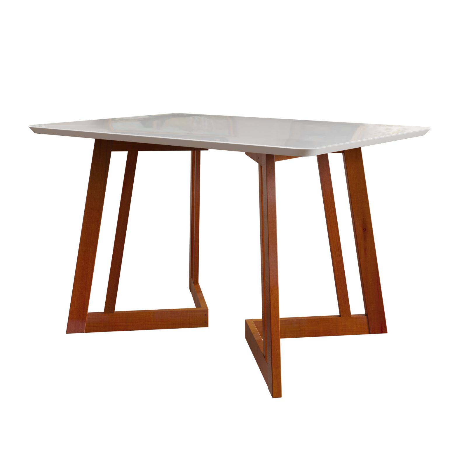 JUEGO DE COMEDOR CALIFORNIA 1.30 CARAMELO CON SILLA MIAMI (4 PUESTOS) - Imagen 2