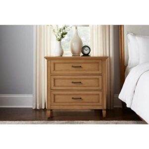 MESA DE NOCHE HOME DECORATORS COLLECTION BONAWICK PATINA WOOD 3-DRAWE...