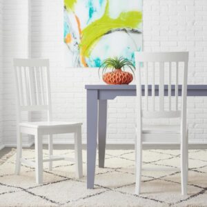 SILLA DE COMEDOR STYLE WELL SCOTTSBURY WHITE WOOD DINING CHAIR WITH S...