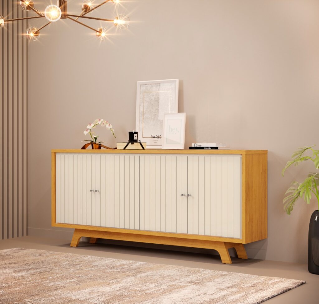 CREDENZA-BUFFET BRISE CEDRO/OFF WHITE