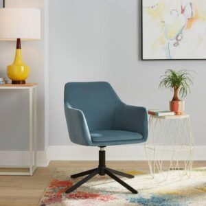 SILLA STYLEWELL HESTON CHARSTON BLUE UPHOLSTERED ACCENT CHAIR