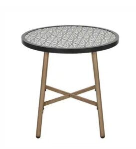 MESA BISTRO CON TABLERO DE CERAMICA DE 26 PULG