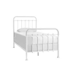 CAMA TWIN XL METAL BLANCO ESTILO GRANJA STYLEWELL DORLEY