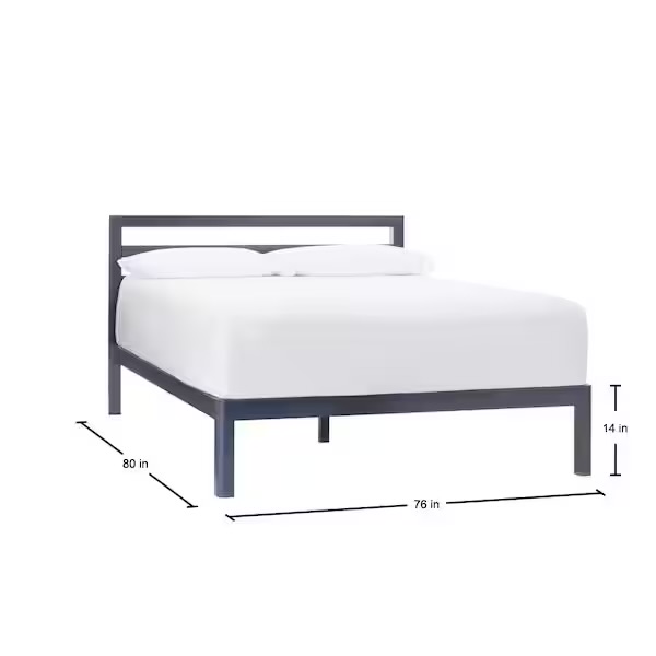 CAMA KING DE METAL STYLEWELL GRANDON EN COLOR AZUL - Imagen 2