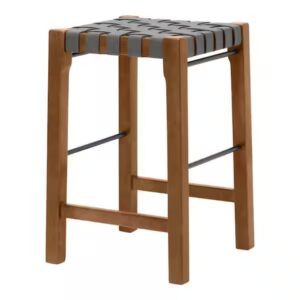 TABURETE DE MOSTRADOR STYLEWELL BRICKMORE TEJIDO GRIS SIN RESPALDO