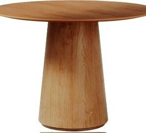 MESA ZARA 1.20 TAMPO LAMINADO REDONDA CINAMON