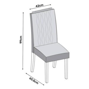 SILLA LIA FREIJO/ LINHO NEVE - Imagen 2