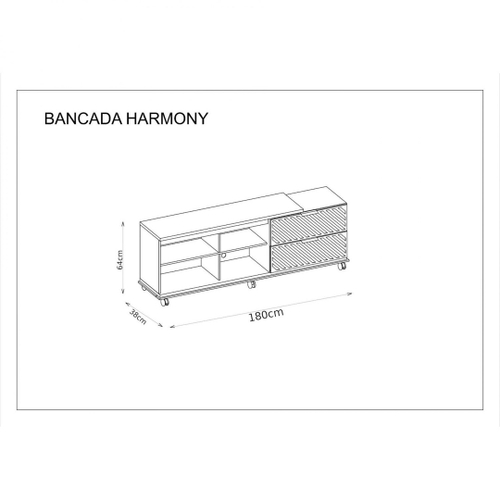BANCADA HARMONY BURITI/ OFF WHITE